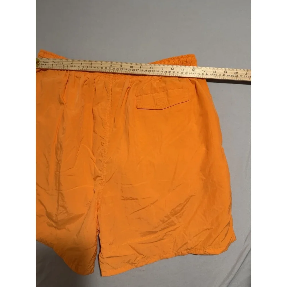 Roundtree & Yorke orange swim trunks shorts, lined, men's xl